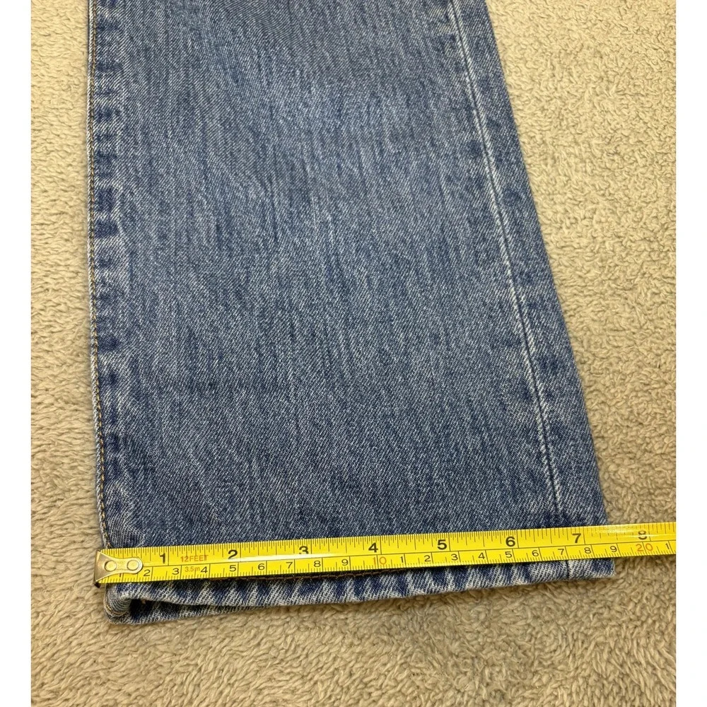Levis 501 Original Fit Mens Jeans 30x30 Medium Wash Blue Straight Leg Button Fly
